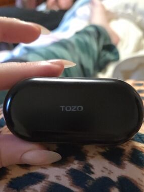 TOZO Black True Wireless Earbuds with Charging Case